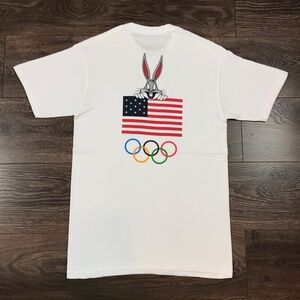 Looney Tunes X Team USA Women’s Olympic Bug’s Bunny White T-Shirt Size Small
